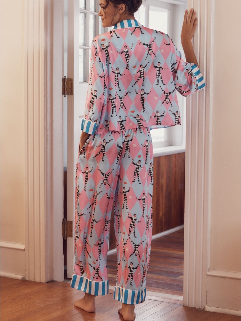 Karen Mabon Harlequin Pajama Set Medium - Picture 3 of 11